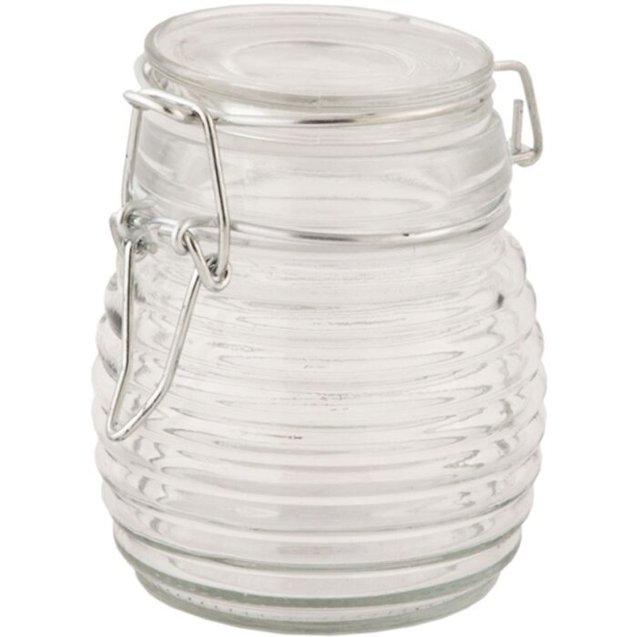 Clayre & Eef 6GL0854M Glastopf 7x9 cm mit Bügelverschluss