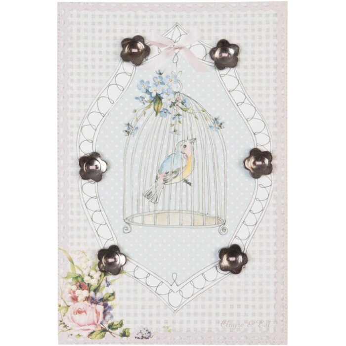 Clayre & Eef Perlenarte VOGELVOLIERE 10x15 cm in verschiedenen Farben
