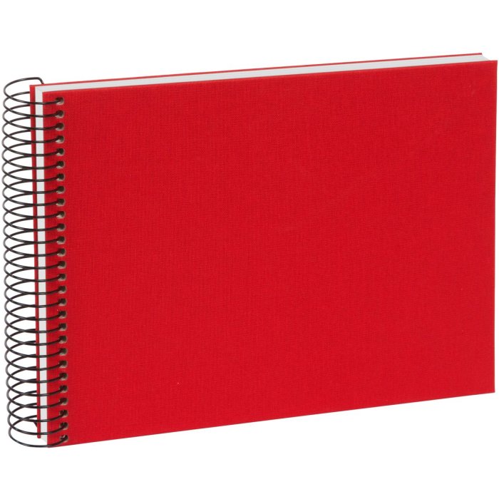 Goldbuch Spiralalbum Bella Vista rot 25x17cm 40 Seiten Leinen ohne Pergamin