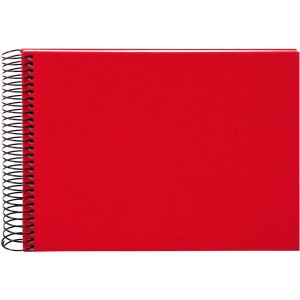 Goldbuch Spiralalbum Bella Vista rot 25x17cm 40 Seiten Leinen ohne Pergamin