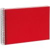 Goldbuch Spiralalbum Bella Vista rot 25x17cm 40 Seiten Leinen ohne Pergamin