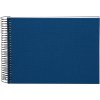 Goldbuch Spiralalbum Bella Vista Blau 25x17 cm Leineneinband 40 Seiten