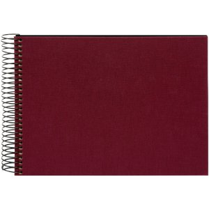 Goldbuch Spiralalbum Bella Vista bordeaux 25x17 cm 40 schwarze Seiten