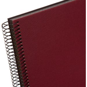 Goldbuch Spiralalbum Bella Vista bordeaux 25x17 cm 40 schwarze Seiten