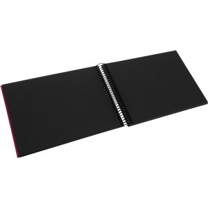 Goldbuch Spiralalbum Bella Vista bordeaux 25x17 cm 40 schwarze Seiten