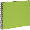 Goldbuch Spiralalbum Bella Vista grün 35x30 cm 40 schwarze Seiten