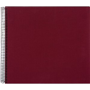 Goldbuch Spiralalbum Bella Vista bordeaux 35x30 cm 40 schwarze Seiten
