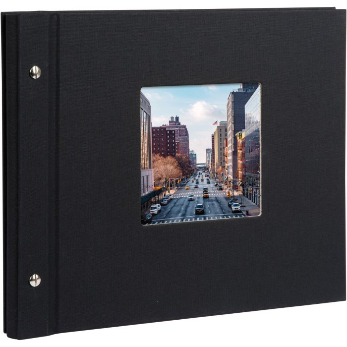 Альбом Goldbuch screw-top Bella Vista черный 30x25 см 40 черных страниц
