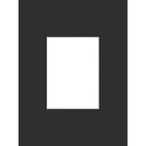 Fertig-Passepartout 50x60 cm für 30x40 cm schwarz