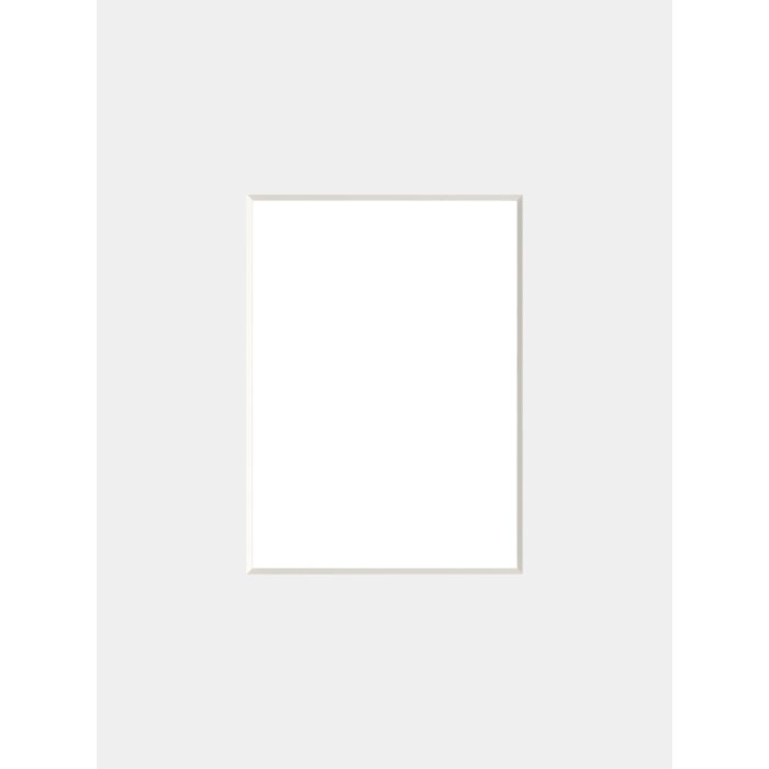 Nielsen Fertig-Passepartout 13x18 cm für 9x13 cm wachsgrau säurefrei 1,4 mm