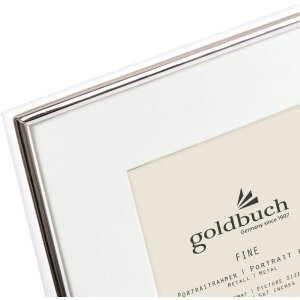 Goldbuch Metall Portraitrahmen FINE 13x18 cm silber glänzend 20,5x25,5 cm