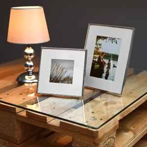 Goldbuch Metall Portraitrahmen FINE 13x18 cm silber glänzend 20,5x25,5 cm