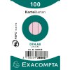 Exacompta Карточки А8 розовые в линию, 100 шт.