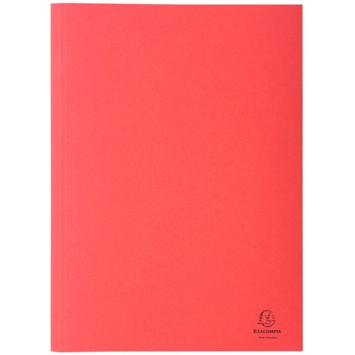 Exacompta 389003B Aktendeckel Rot A4 Recycling-Karton 250g gerillter Rücken