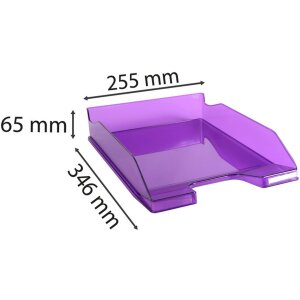 Exacompta Лотки для писем Combo 2 Classic фиолетовые прозрачные глянцевые