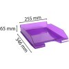 Exacompta Лотки для писем Combo 2 Classic фиолетовые прозрачные глянцевые