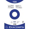 Exacompta Karteikarten blanko DIN A4 100 Stück Weiß 205g/m²