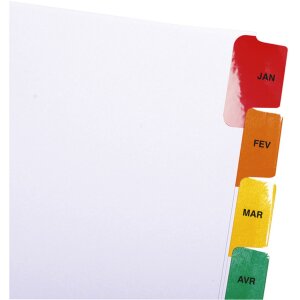 Exacompta Регистр А4 с 12 вкладками, черный