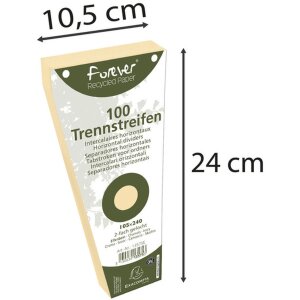 Exacompta Trennstreifen Forever 100 Stück Chamois...