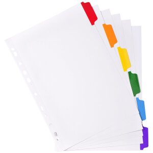 Регистр Exacompta 2306E, 6-секционный, DIN A4, 160 г/м²