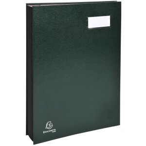 Exacompta Unterschriftenmappe 12 Fächer grün A4