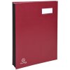 Папка для подписей 12 отделений бордовый А4