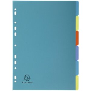 Exacompta 2706E Register DIN A4 6 Taben farbig...