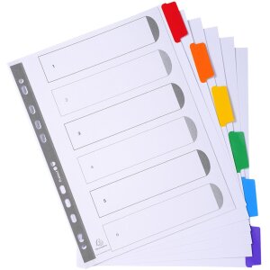 Регистр DIN A4 с 6 вкладками, манильная бумага, 160 г/м²