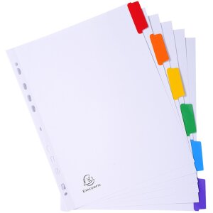 Регистр DIN A4 с 6 вкладками, манильная бумага, 160 г/м²