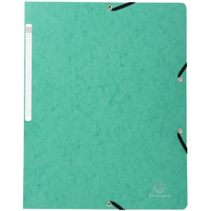 Exacompta 5510E Eckspannmappe Manila-Karton 400g DIN A4 farbig sortiert