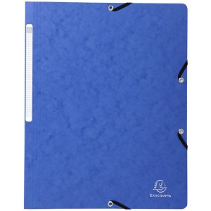 Exacompta 5510E Eckspannmappe Manila-Karton 400g DIN A4 farbig sortiert