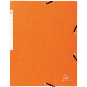 Exacompta 5510E Eckspannmappe Manila-Karton 400g DIN A4 farbig sortiert