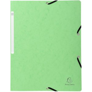 Exacompta 5510E Eckspannmappe Manila-Karton 400g DIN A4 farbig sortiert