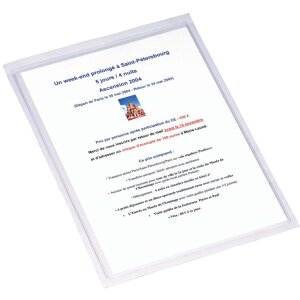 Exacompta Schutzhüllen selbstklebend PVC 140µ...