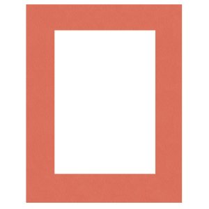 Fertig Passepartout 40 x 60 cm auf 30 x 45 cm  mandarin...