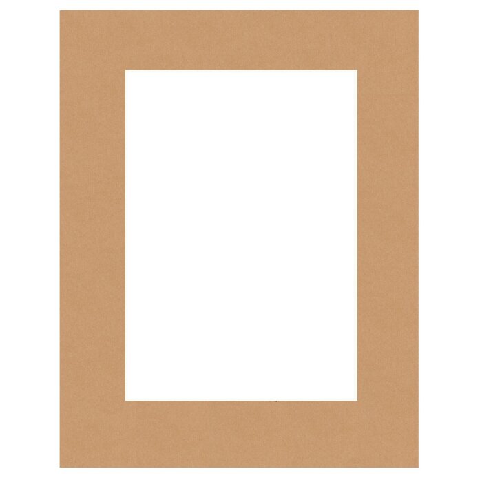 HNFD Готовая паспарту 40 x 40 см на 30 x 30 см светло-коричневого цвета