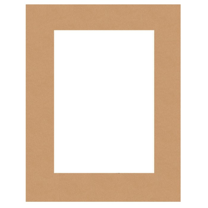 Fertig Passepartout 40 x 60 cm auf 30 x 45 cm  hellbraun