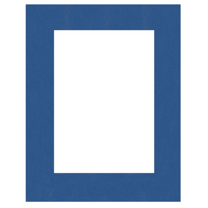 HNFD Fertig Passepartout 30 x 30 cm auf 20 x 20 cm dunkelblau