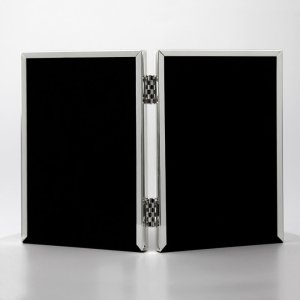 ZEP 120DS01 Doppelrahmen 2 Fotos 13x18 cm silber glänzend