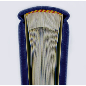 ZEP Льняной фотоальбом Velina синий 31x31 см 60 белых страниц