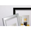 Walther Design Metro Bilderrahmen 10x15 cm Schwarz Silberkante Flachprofil