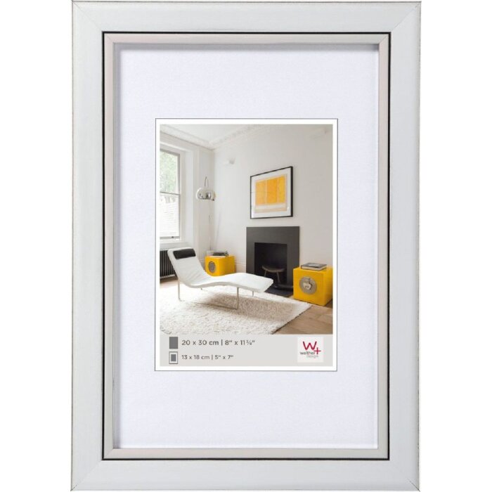 Рамка Walther из полистирола Metro 10x15 см серебристая