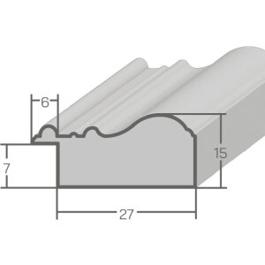 Фоторамка MendeFrames H450 антик-серебро 10x30 см, стекло-прозрачное