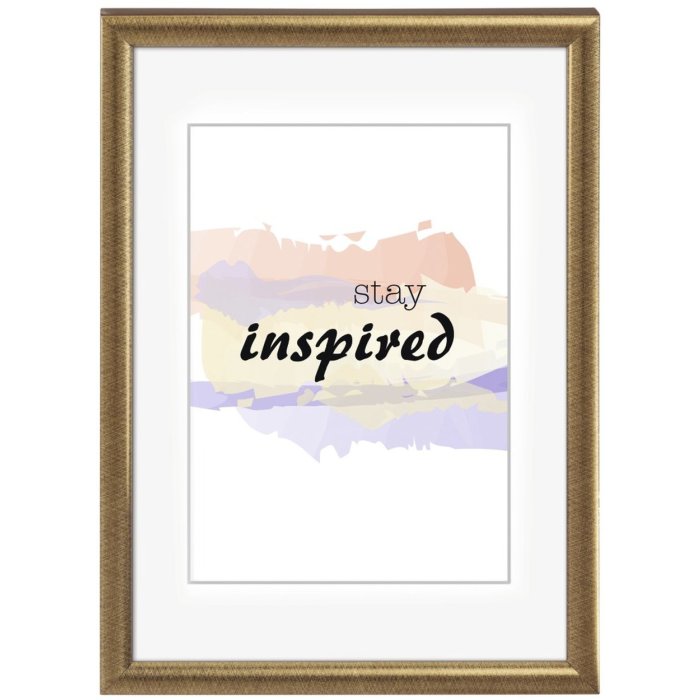 Hama Madrid Kunststoffrahmen 15x20 cm Bronze Halbrundprofil Reflexglas