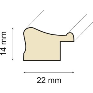 Деревянная рамка Peps 24x30 см цитрус