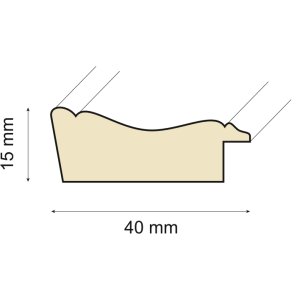 CEANOTHE Holzrahmen Constance grau 30x40 cm