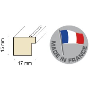 Деревянная рамка жемчужная 10x15 см серая