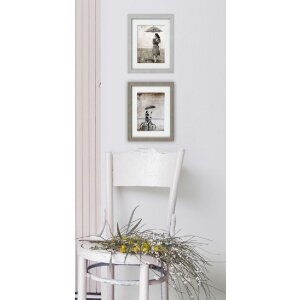 Деревянная рамка жемчужная 10x15 см серая