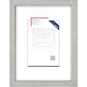 Деревянная рамка жемчужная 10x15 см серая