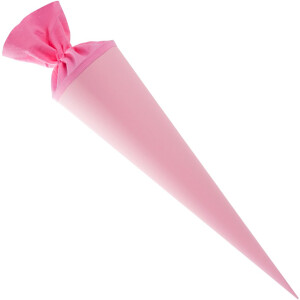 Goldbuch Schultüte rosa 70 cm aus Buntkarton mit Filz ideal zum Schulanfang